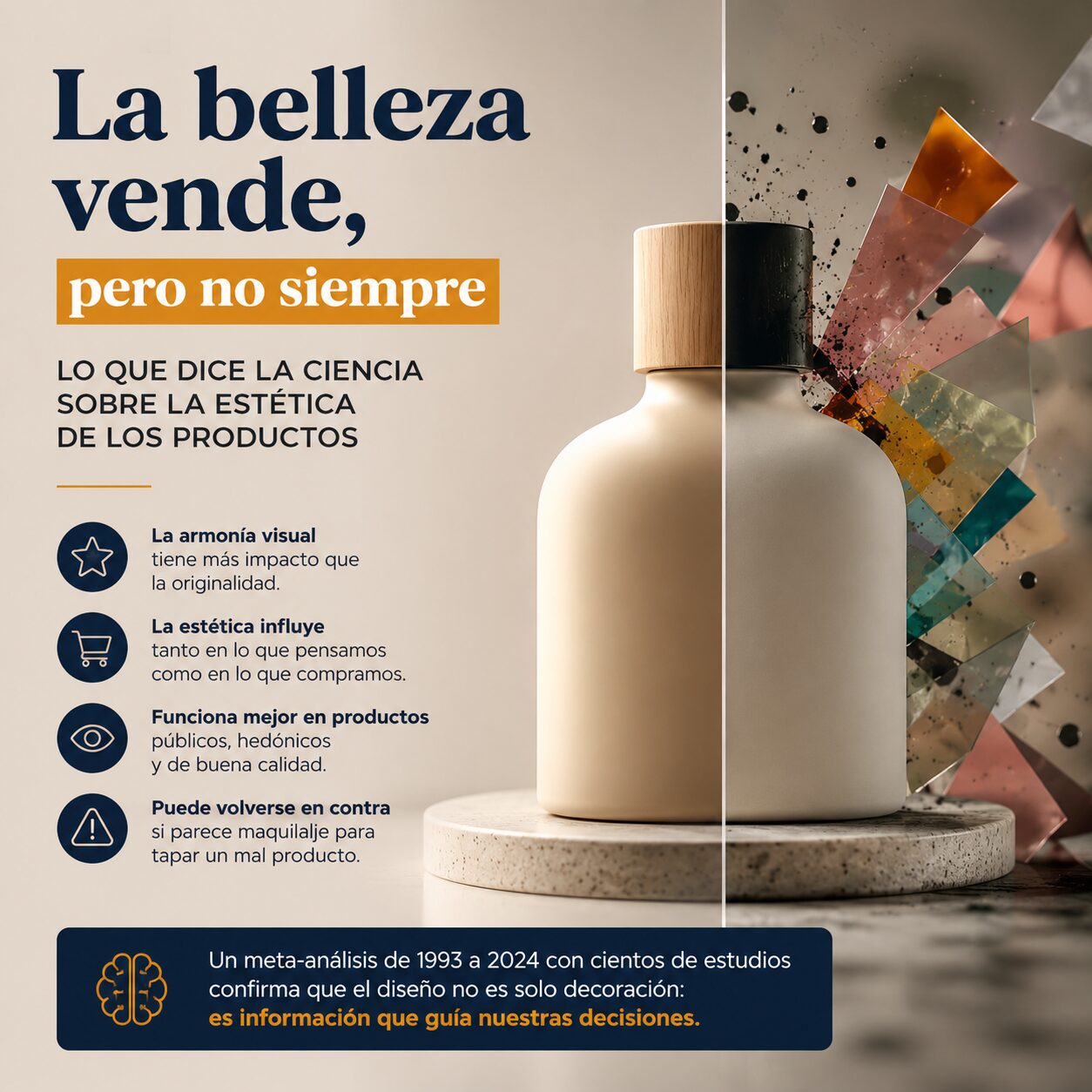 La belleza vende, pero no siempre: lo que dice la ciencia sobre la estética de los productos