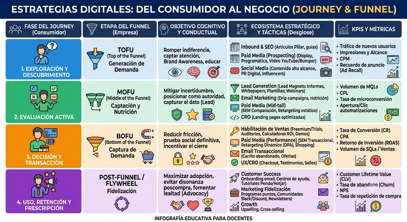 Funnel y Customer Journey: dos formas de mirar el mismo proceso (y por qué necesitas ambas)